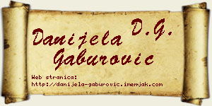 Danijela Gaburović vizit kartica
